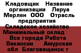 Кладовщик › Название организации ­ Леруа Мерлен, ООО › Отрасль предприятия ­ Складское хозяйство › Минимальный оклад ­ 1 - Все города Работа » Вакансии   . Амурская обл.,Благовещенск г.